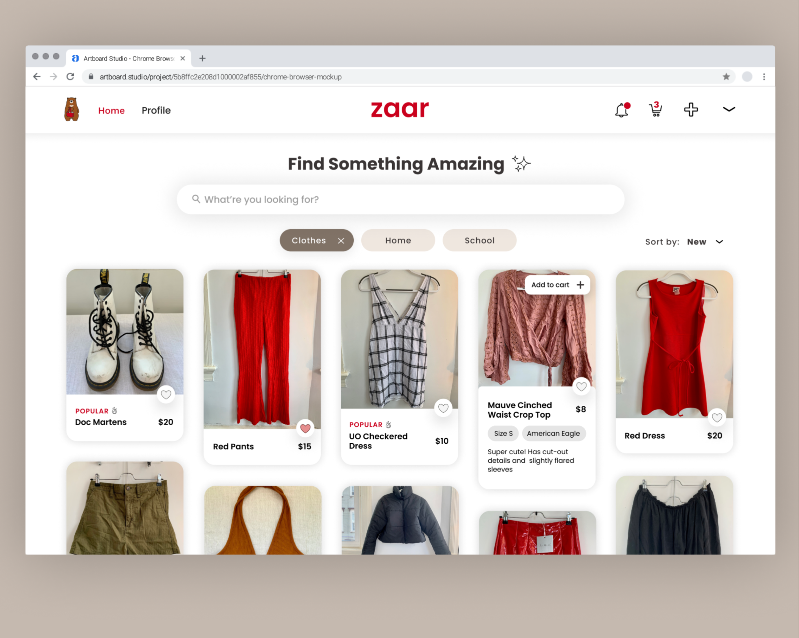 Zaar secondhand marketplace